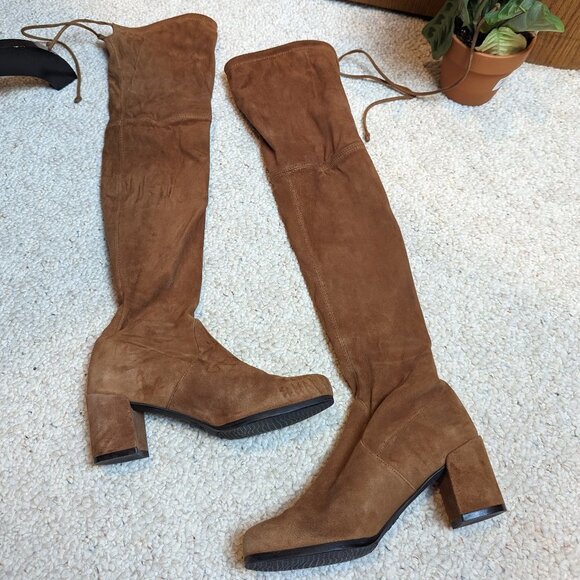 Stuart Weitzman Suede Highland Boots - Picture 1 of 15